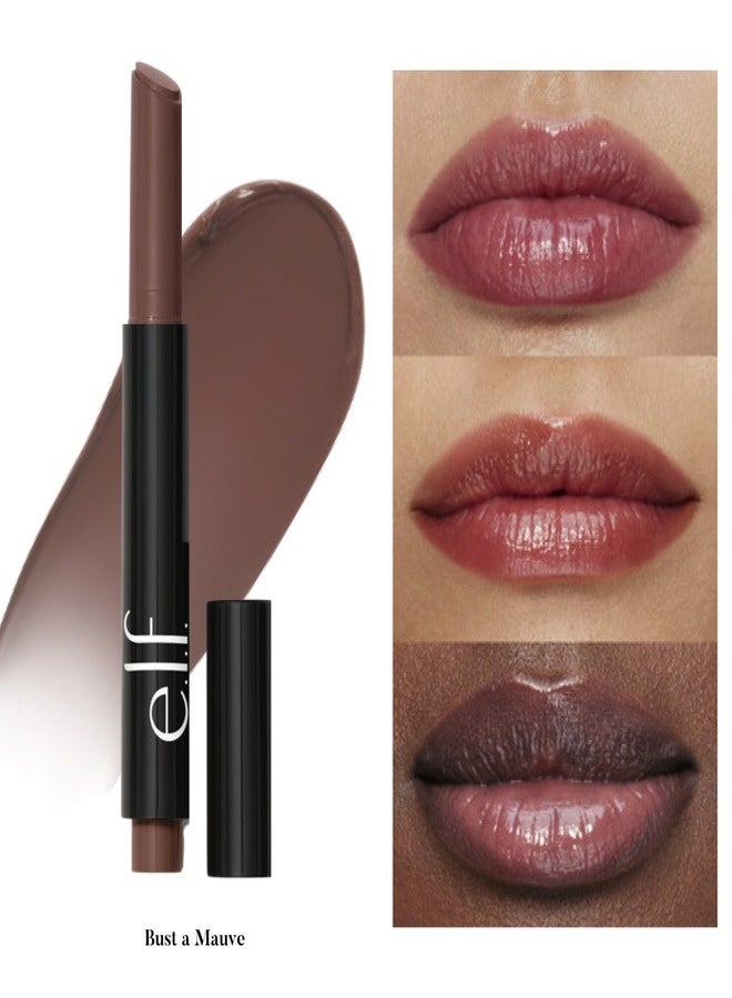 elf e.l.f. Pout Clout Lip Plumping Pen – Bust a Mauve, 0.07 oz (2.06 ml) – High-Shine Plumping Lip Gloss Pen, Hydrating & Vegan - Image 2